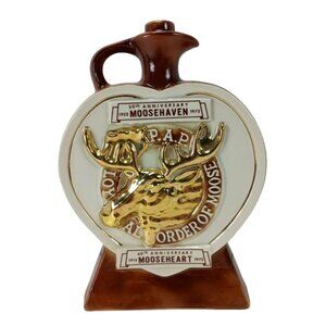 50th Anniversary Moosehaven Collectors Decanter Empty Bottle Vintage